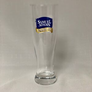 Samuel Adams Seasonal Brew Tall Pint Glass Pilsner Classic Beverage Drinkware